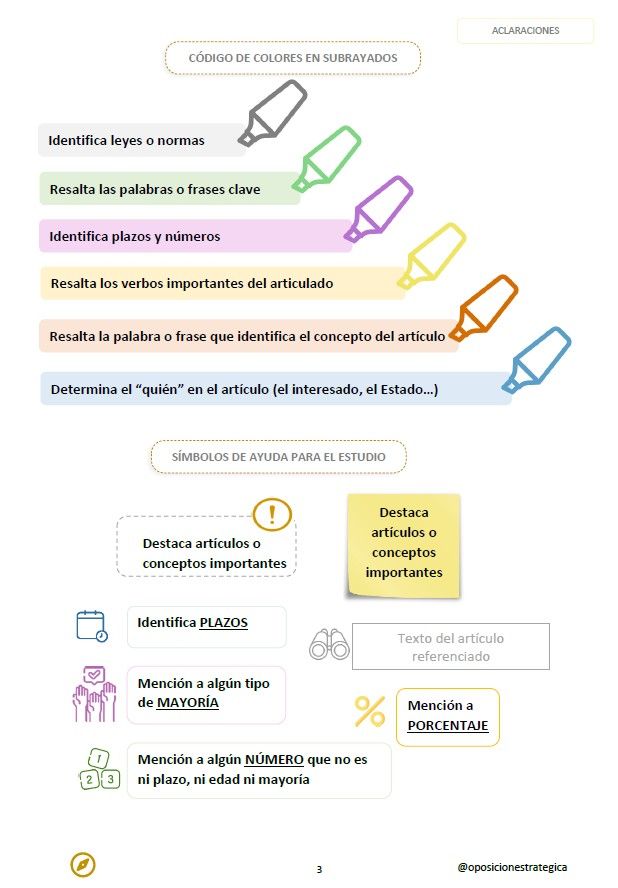 LGP aclaraciones código colores