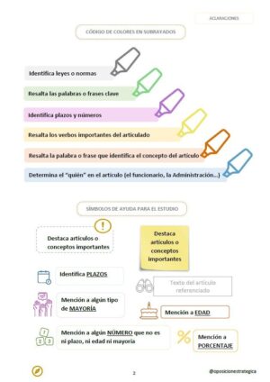 ebep aclaraciones código colores