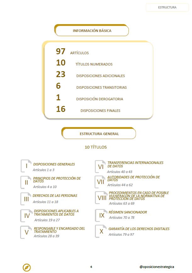 Ley Orgánica de Protección de Datos Personales con subrayados y anotaciones para oposiciones: imagen 4