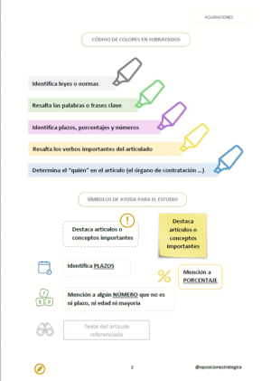 TÍTULO PRELIMINAR Y LIBRO PRIMERO Ley de Contratos del Sector Público con subrayados y anotaciones para oposiciones (artículos 1 a 114): imagen 2