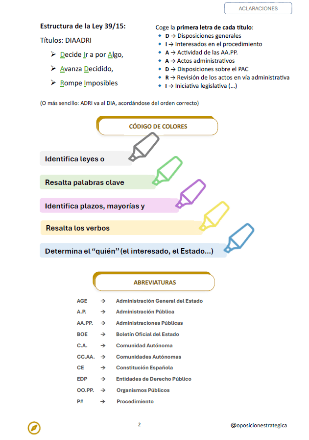 Trucos, esquemas y reglas mnemotécnicas de la Ley 39/2015: imagen 3