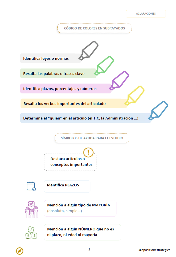 Ley Orgánica del Tribunal Constitucional con subrayados y anotaciones para oposiciones: imagen 2