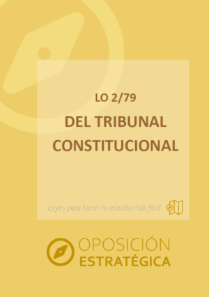 Ley Orgánica del Tribunal Constitucional con subrayados y anotaciones para oposiciones