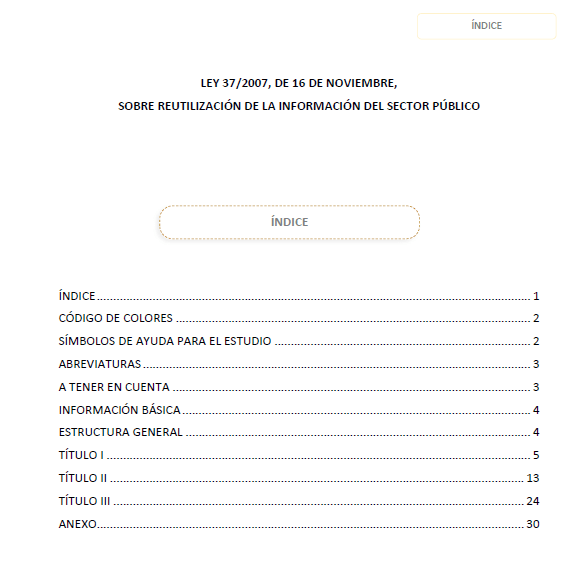 Ley sobre reutilización de la información del sector público con subrayados y anotaciones para oposiciones: imagen 2