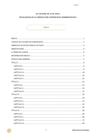 Ley Jurisdicción Contencioso-administrativa con subrayados y anotaciones para oposiciones: imagen 2