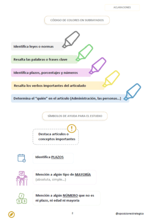 Ley sobre reutilización de la información del sector público con subrayados y anotaciones para oposiciones: imagen 3