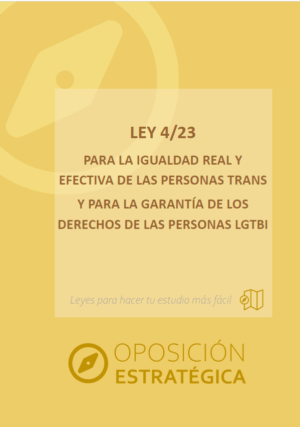 Ley igualdad de las personas trans y derechos LGTBI